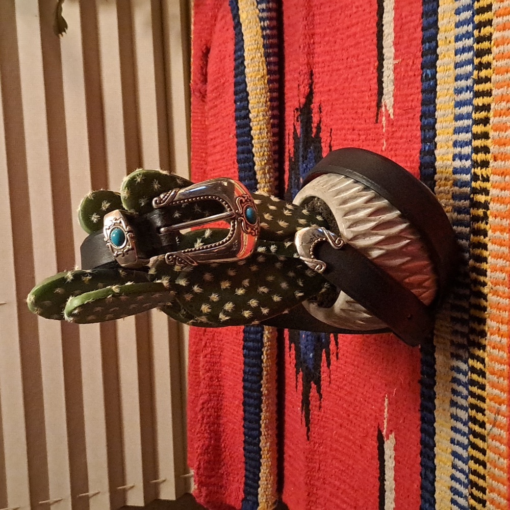 Steve Madden black leather belt Medium